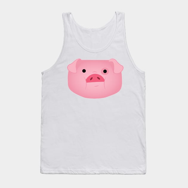 Mr. Waddles Face - Gravity Falls Tank Top by LeCouleur